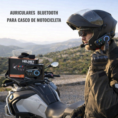 Auriculares bluetooth para casco de moto